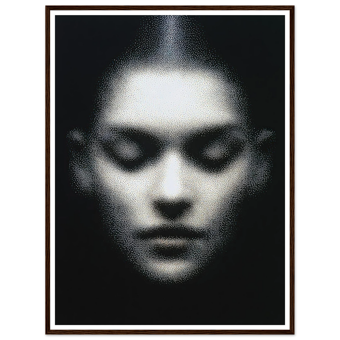 The Unseen Face - Framed Poster - 30x40 cm / 12x16″ - Black frame