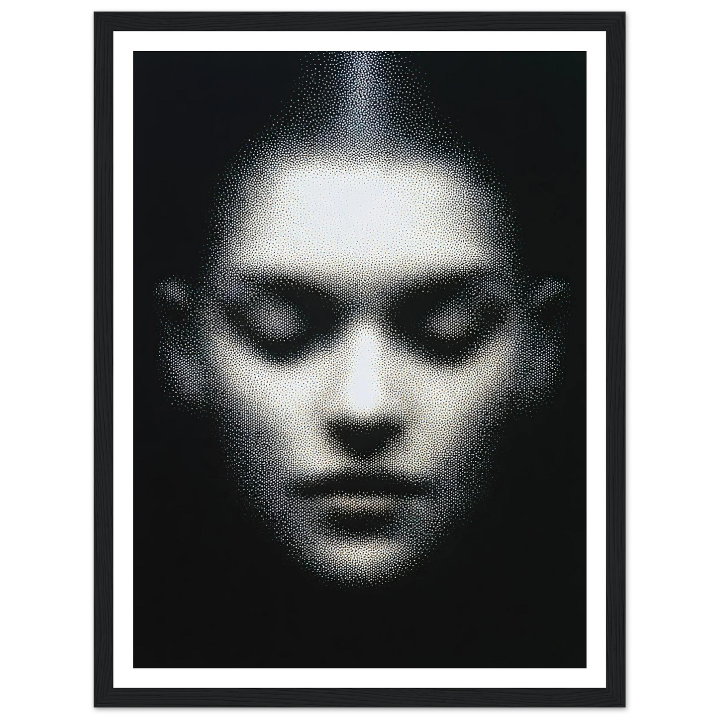 The Unseen Face - Framed Poster - 30x40 cm / 12x16″ - Black frame