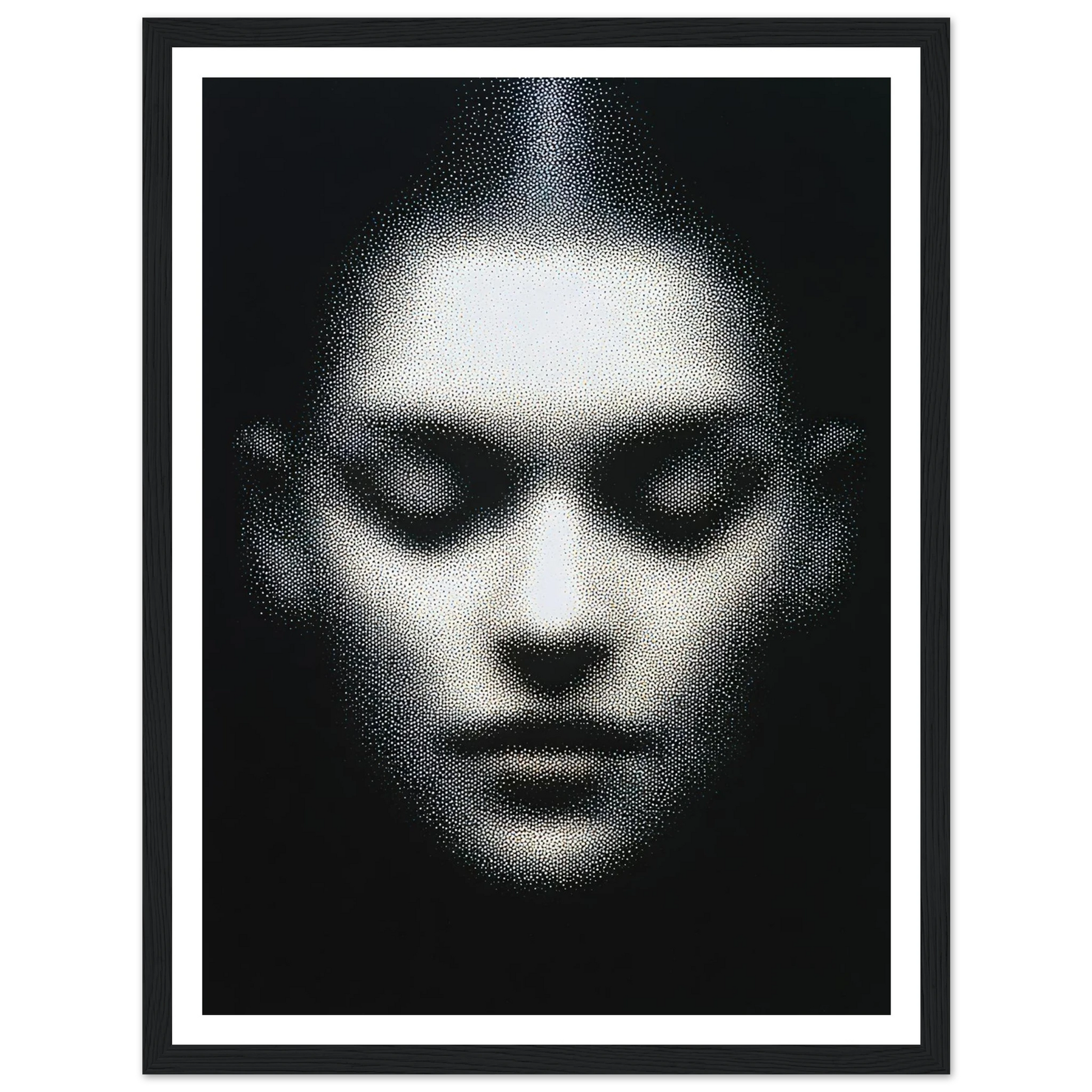 The Unseen Face - Framed Poster - 30x40 cm / 12x16″ - Black frame