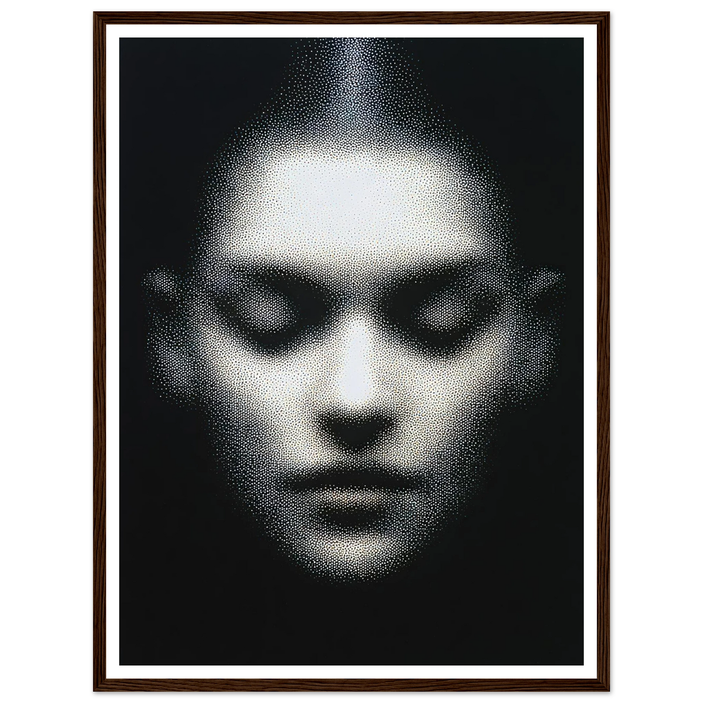 The Unseen Face - Framed Poster - 30x40 cm / 12x16″ - Black frame