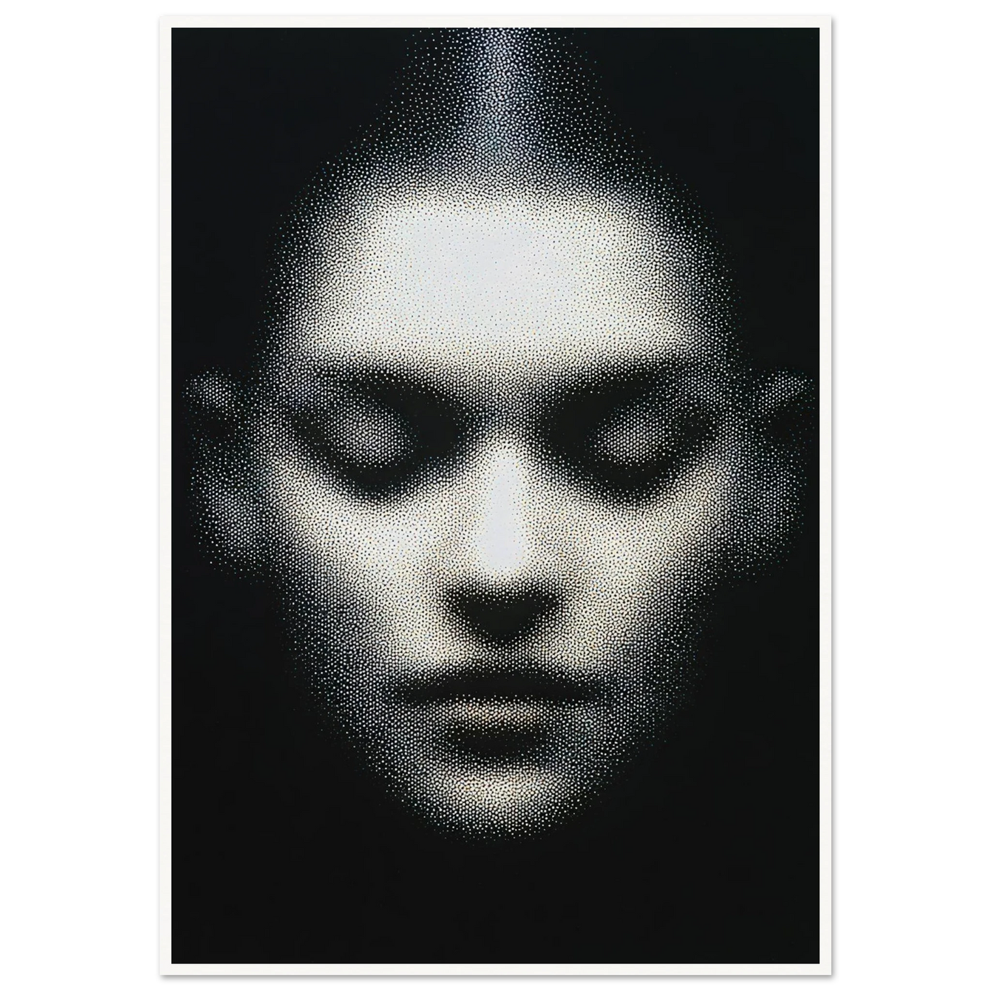 The Unseen Face - Framed Poster - 30x40 cm / 12x16″ - Black frame