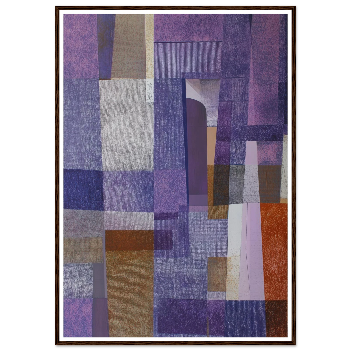 The Violet Schema - Framed Poster - 30x40 cm / 12x16″ - Black frame