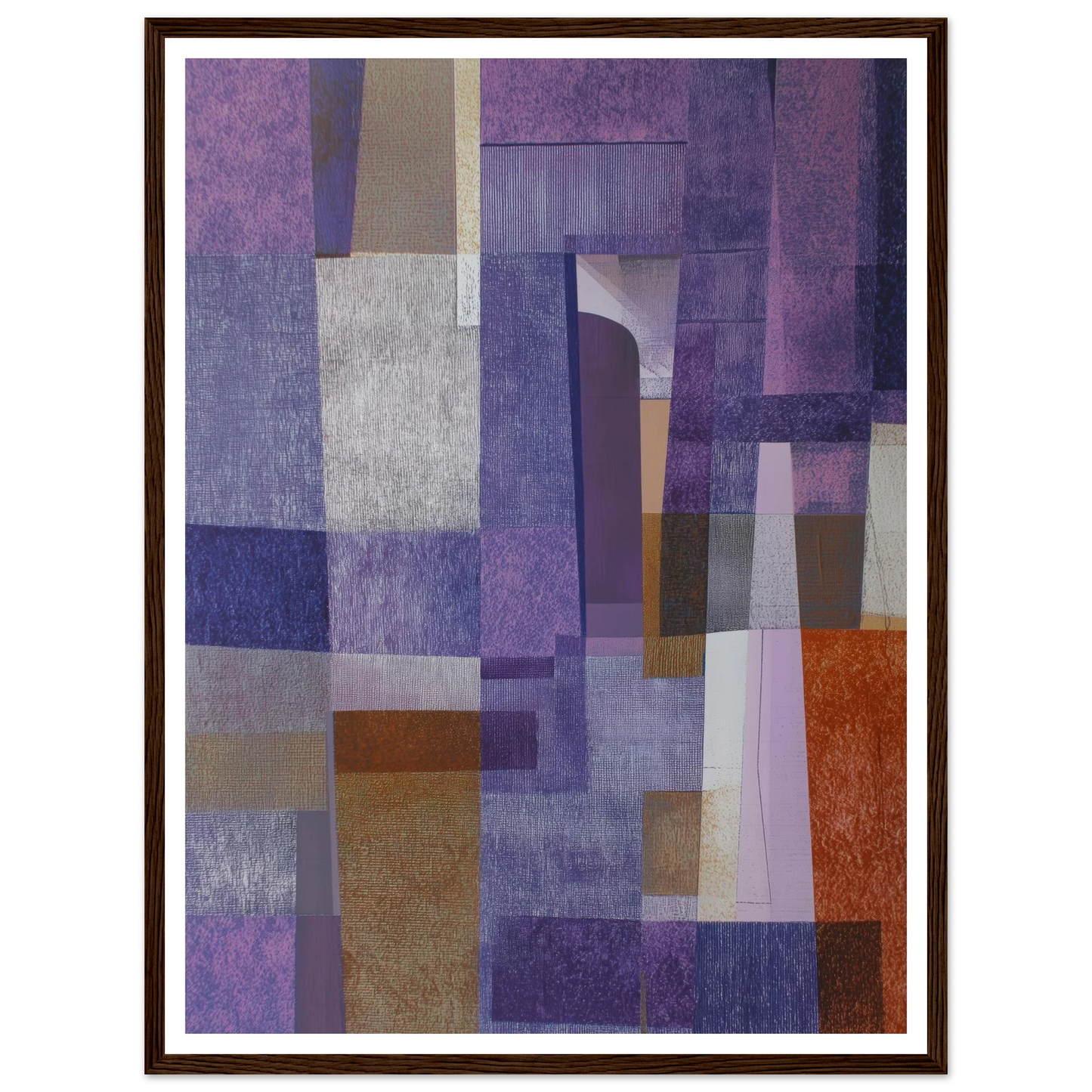 The Violet Schema - Framed Poster - 30x40 cm / 12x16″ - Black frame