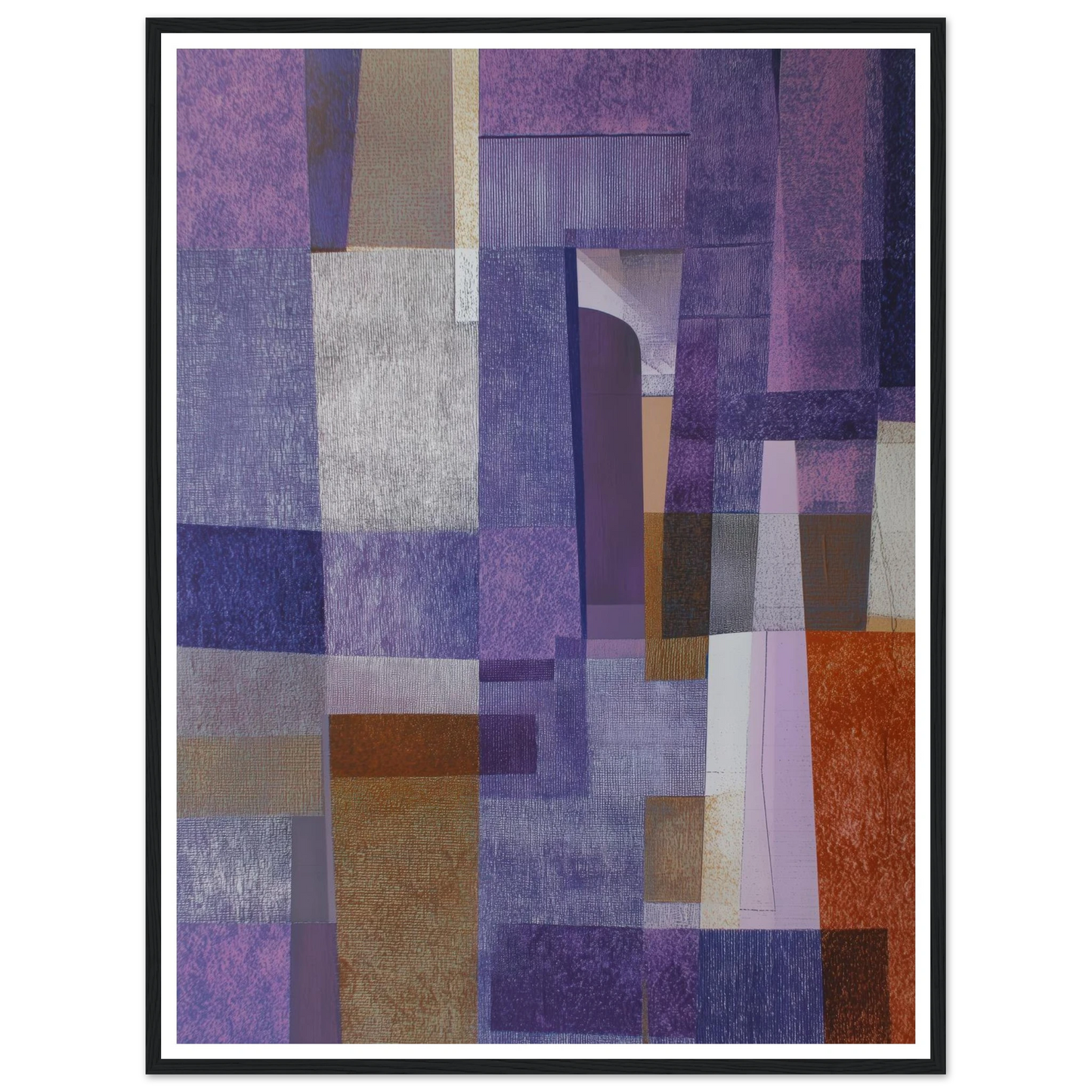 The Violet Schema - Framed Poster - 30x40 cm / 12x16″ - Black frame