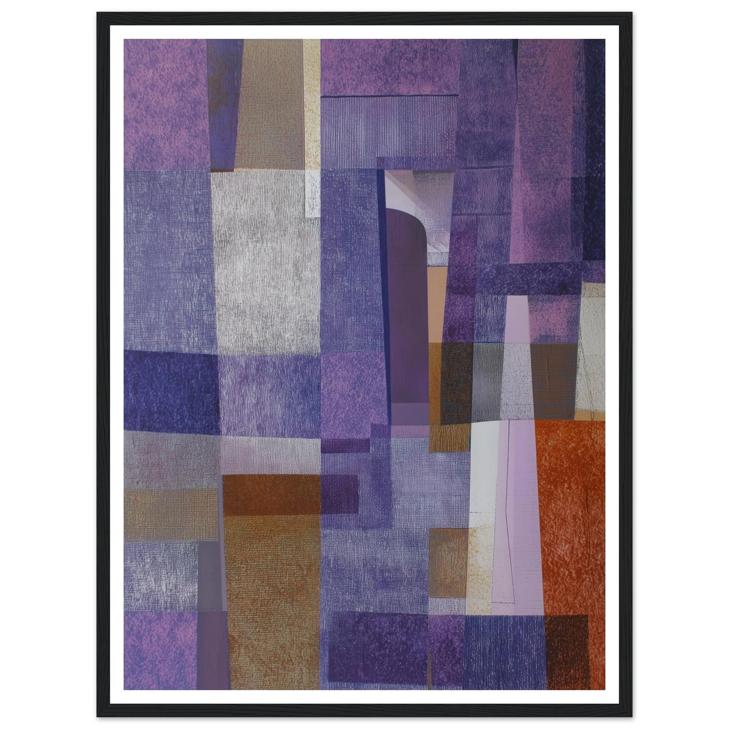 The Violet Schema - Framed Poster - 30x40 cm / 12x16″ - Black frame