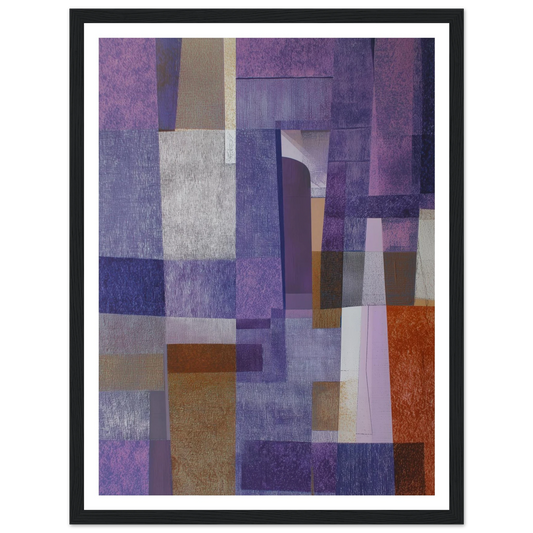 The Violet Schema - Framed Poster - 30x40 cm / 12x16″ - Black frame