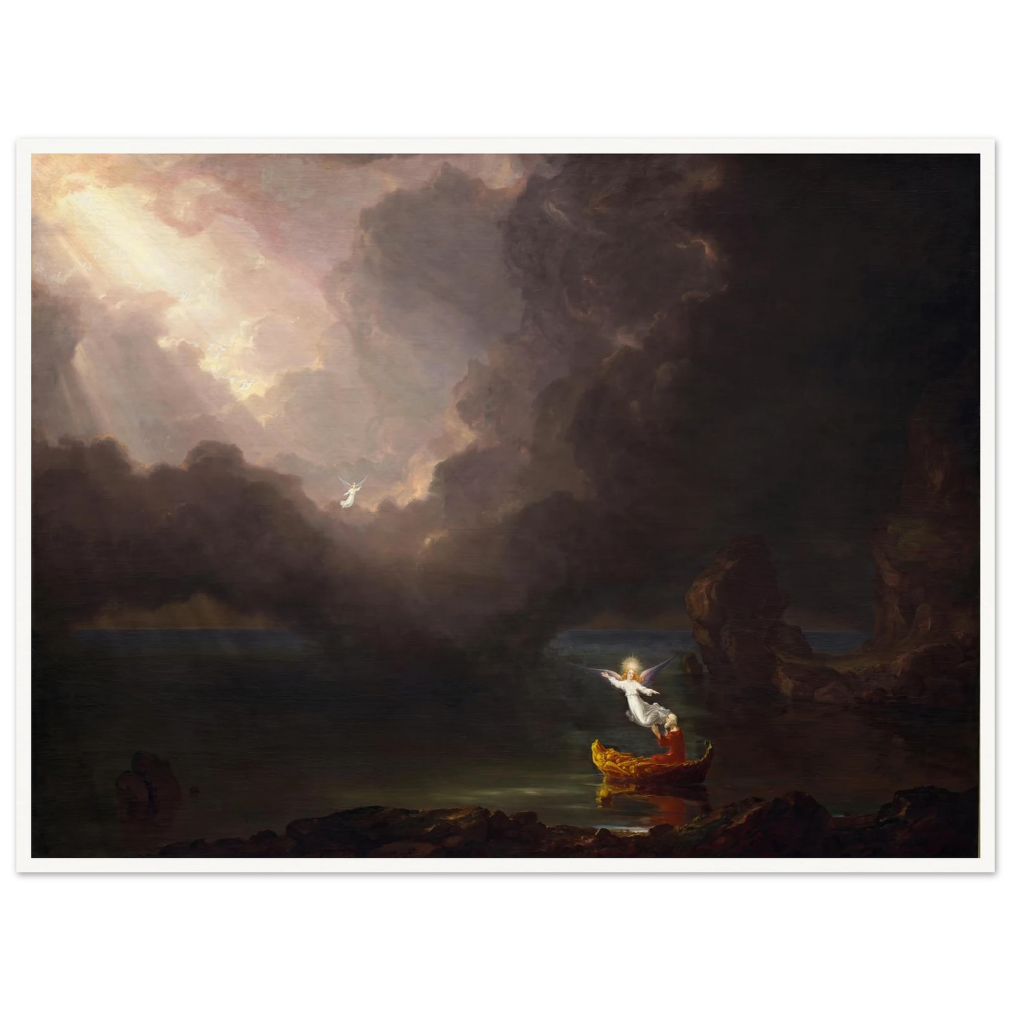 The Voyage of Life – Old Age (1842) Art Print | Thomas Cole - Framed Poster - 30x40 cm / 12x16″ - Black frame