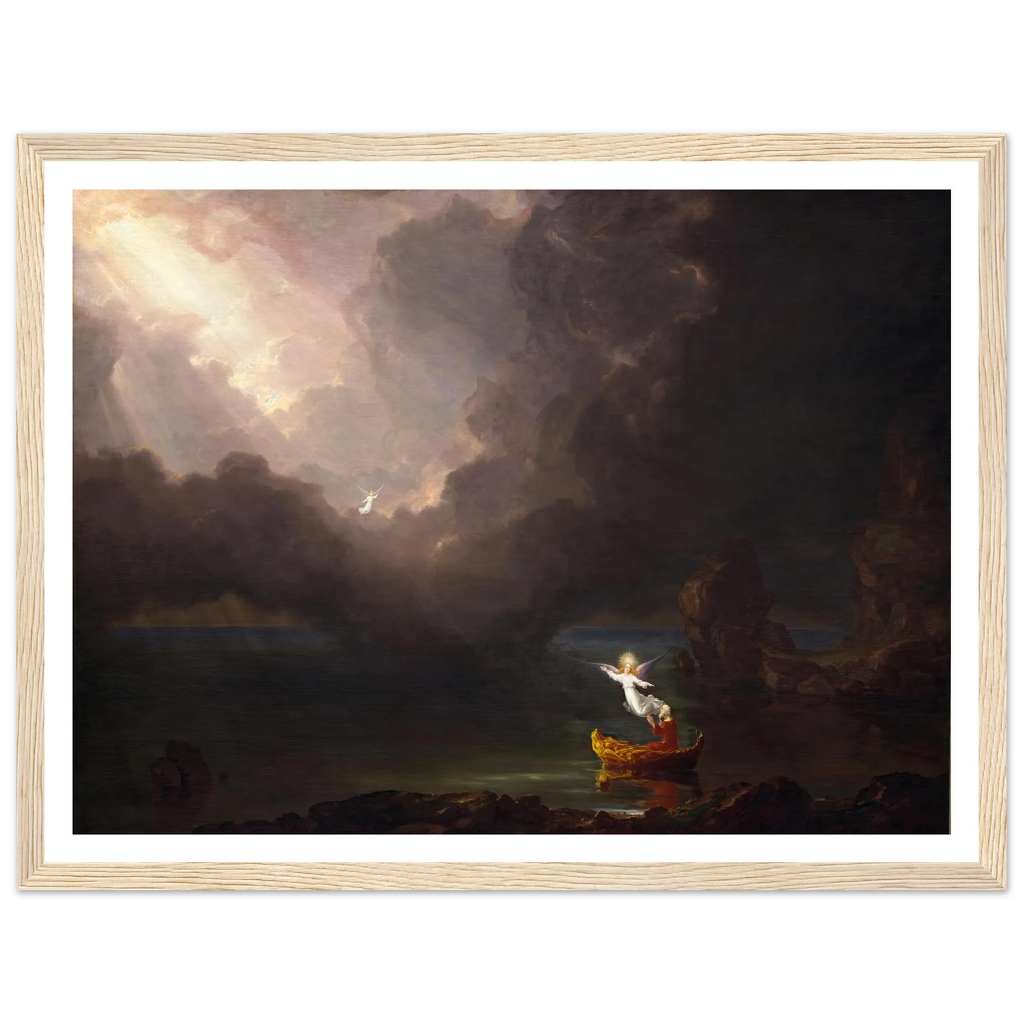 The Voyage of Life – Old Age (1842) Art Print | Thomas Cole - Framed Poster - 30x40 cm / 12x16″ - Black frame