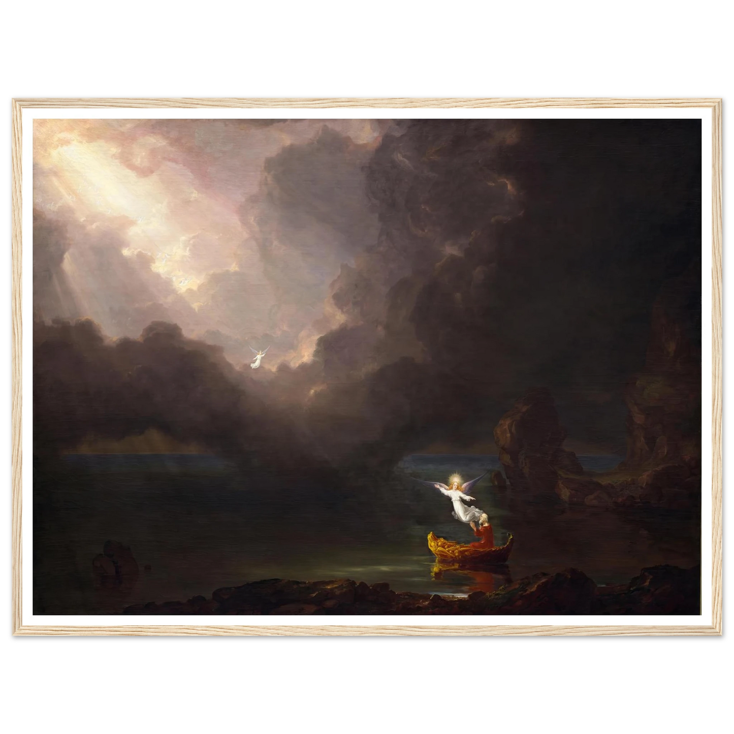 The Voyage of Life – Old Age (1842) Art Print | Thomas Cole - Framed Poster - 30x40 cm / 12x16″ - Black frame