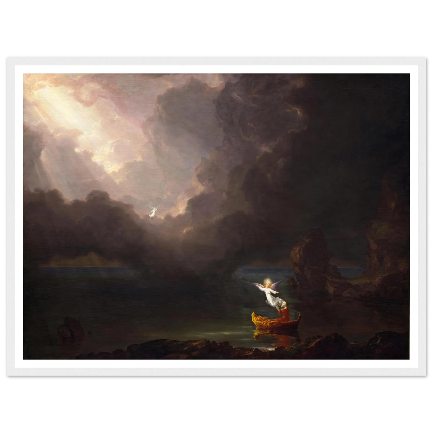 The Voyage of Life – Old Age (1842) Art Print | Thomas Cole - Framed Poster - 30x40 cm / 12x16″ - Black frame