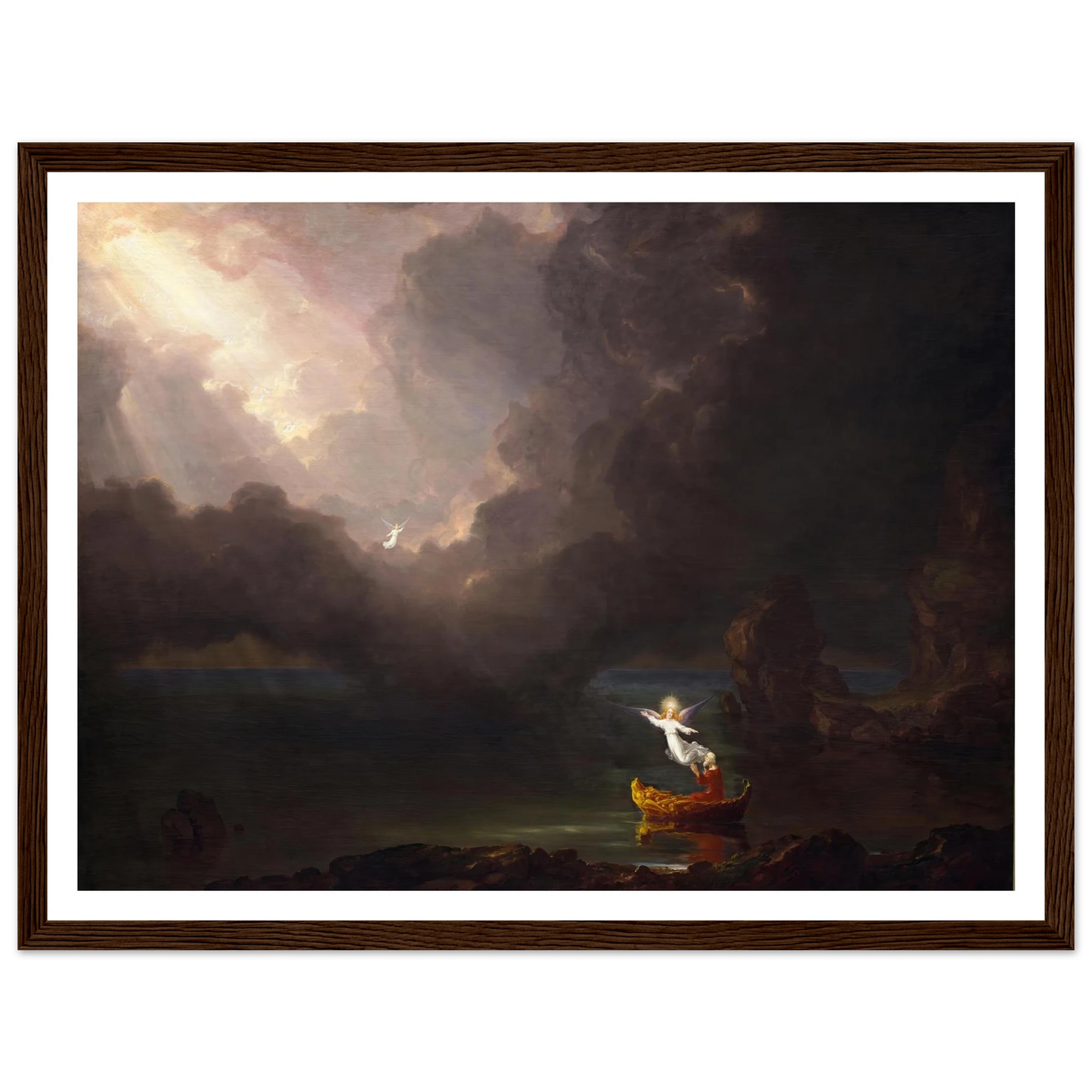 The Voyage of Life – Old Age (1842) Art Print | Thomas Cole - Framed Poster - 30x40 cm / 12x16″ - Black frame