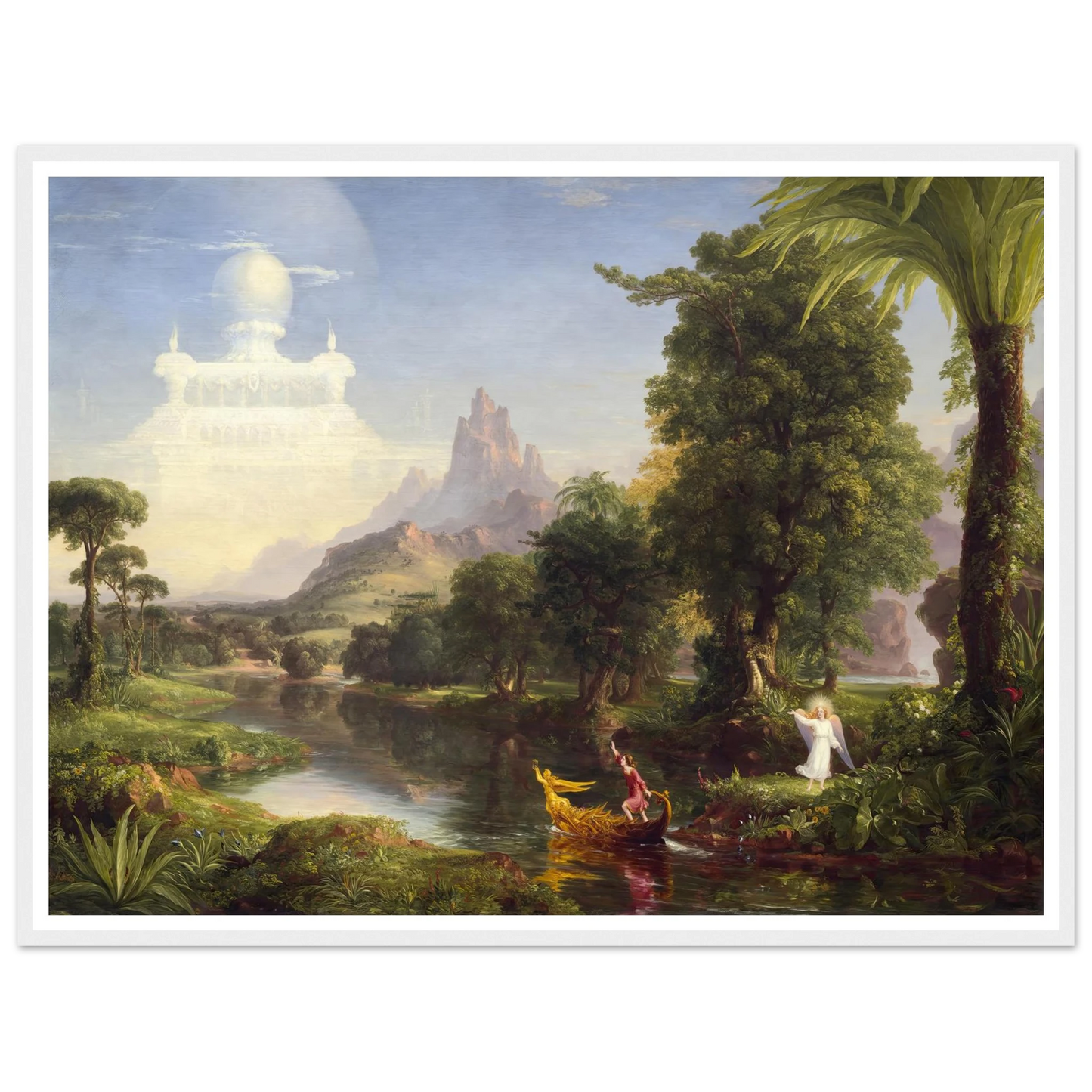 The Voyage of Life – Youth (1842) Art Print | Thomas Cole - Framed Poster - 30x40 cm / 12x16″ - Black frame