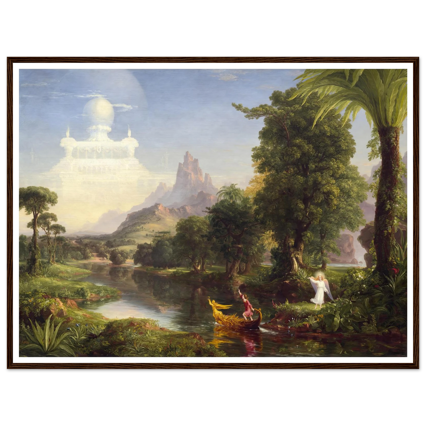 The Voyage of Life – Youth (1842) Art Print | Thomas Cole - Framed Poster - 30x40 cm / 12x16″ - Black frame