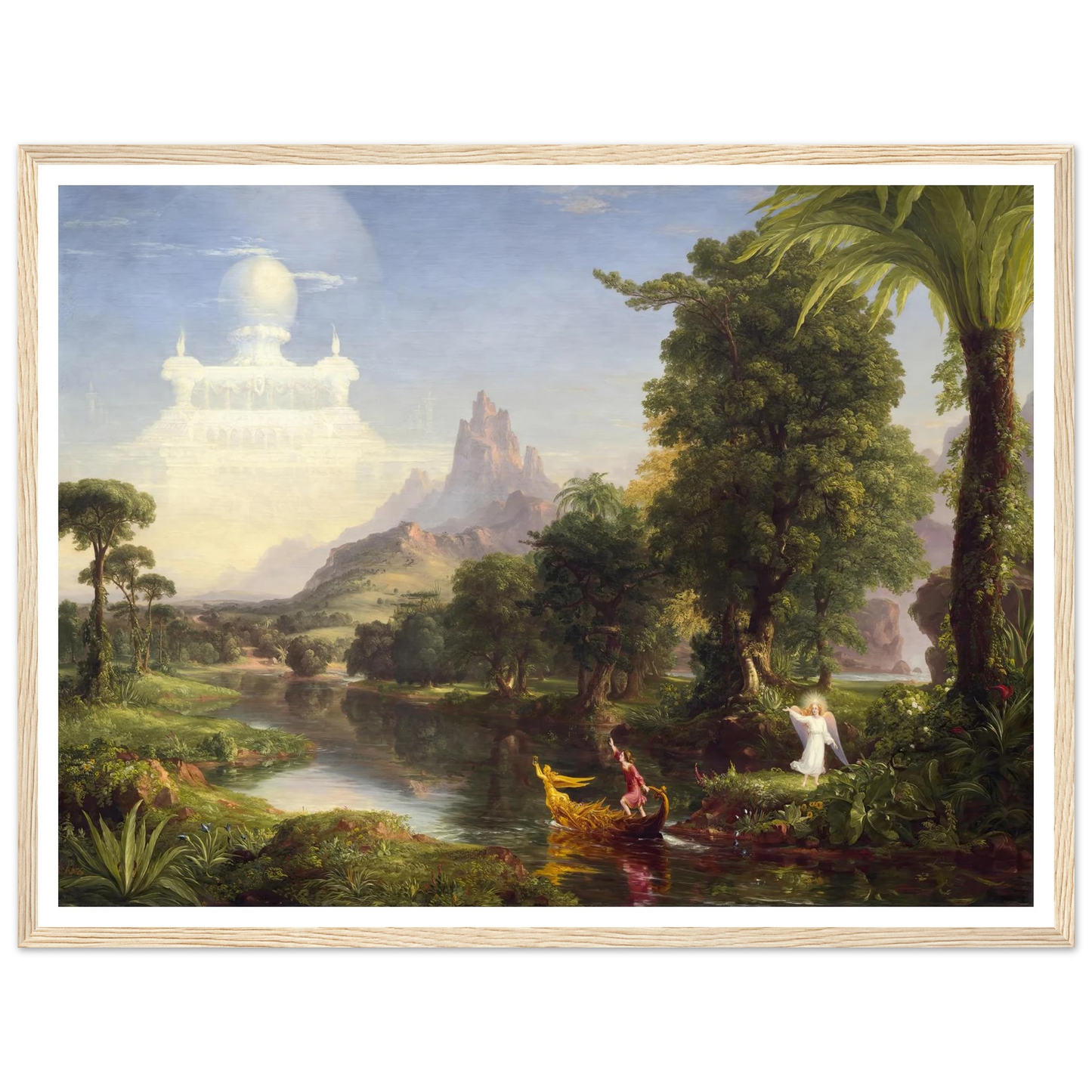 The Voyage of Life – Youth (1842) Art Print | Thomas Cole - Framed Poster - 30x40 cm / 12x16″ - Black frame
