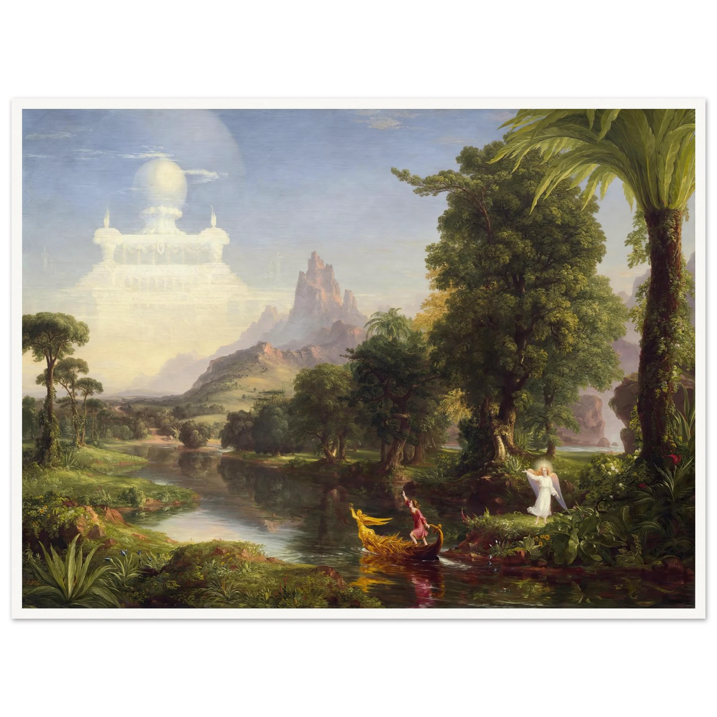 The Voyage of Life – Youth (1842) Art Print | Thomas Cole - Framed Poster - 30x40 cm / 12x16″ - Black frame