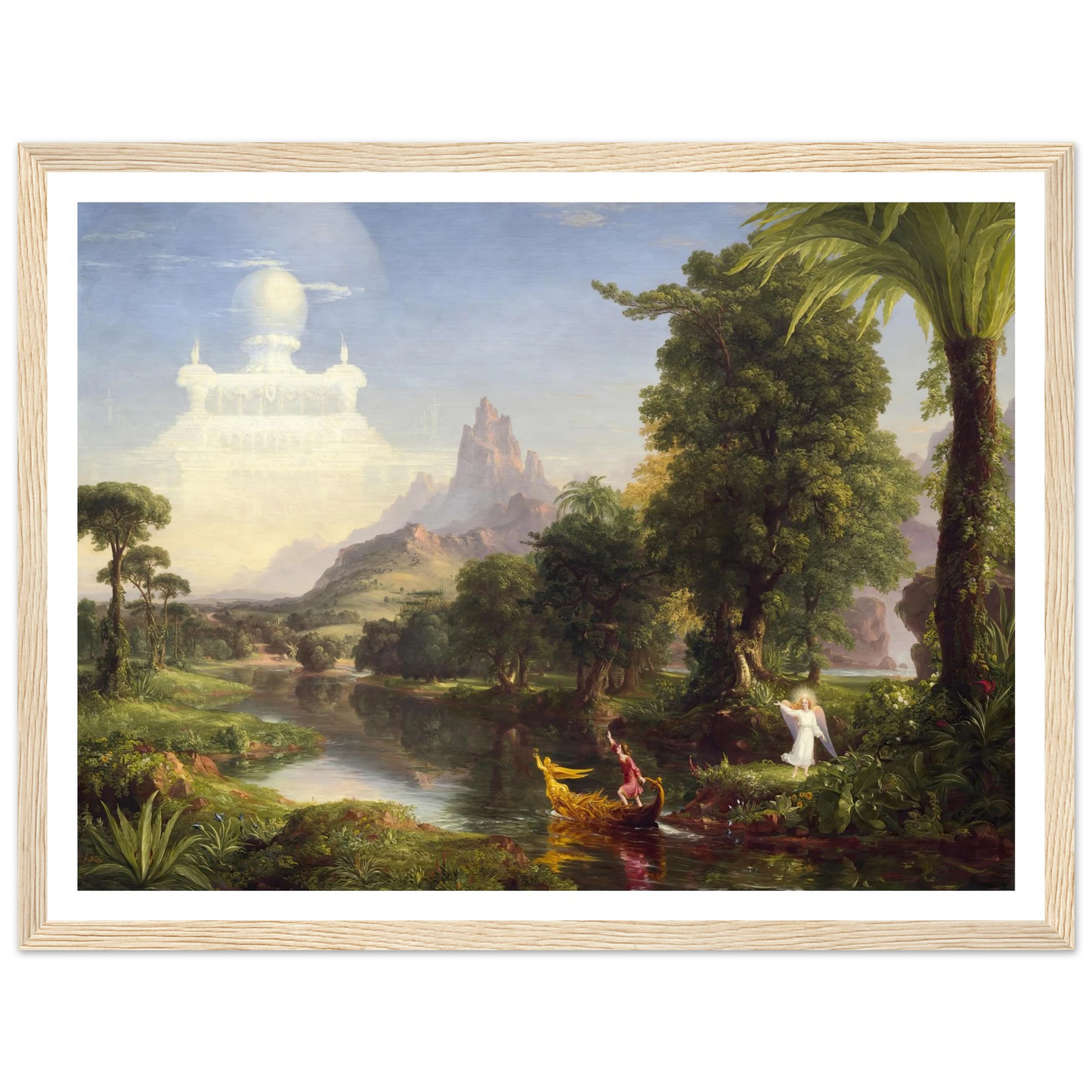 The Voyage of Life – Youth (1842) Art Print | Thomas Cole - Framed Poster - 30x40 cm / 12x16″ - Black frame