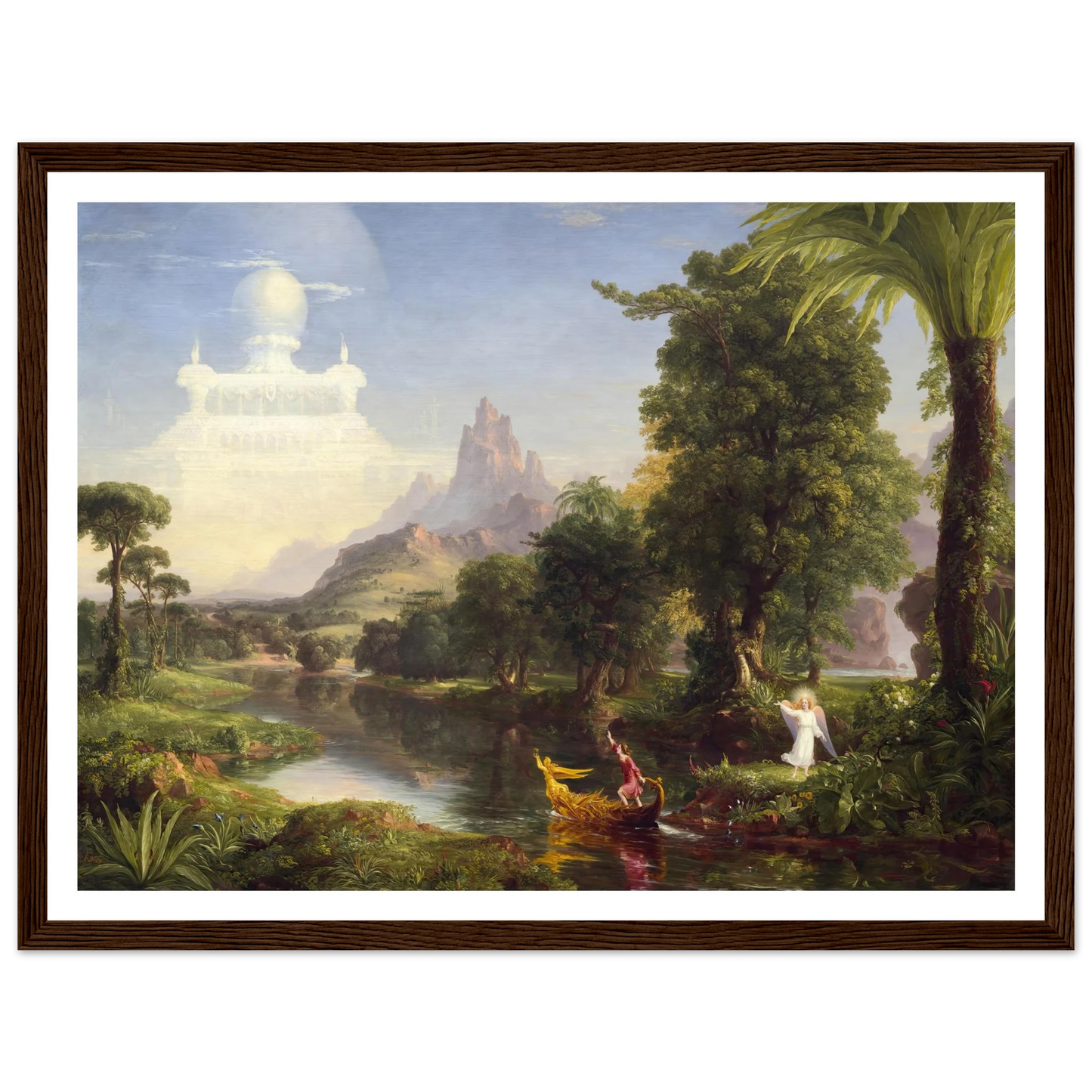 The Voyage of Life – Youth (1842) Art Print | Thomas Cole - Framed Poster - 30x40 cm / 12x16″ - Black frame