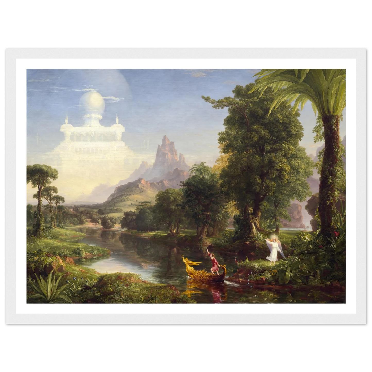 The Voyage of Life – Youth (1842) Art Print | Thomas Cole - Framed Poster - 30x40 cm / 12x16″ - Black frame