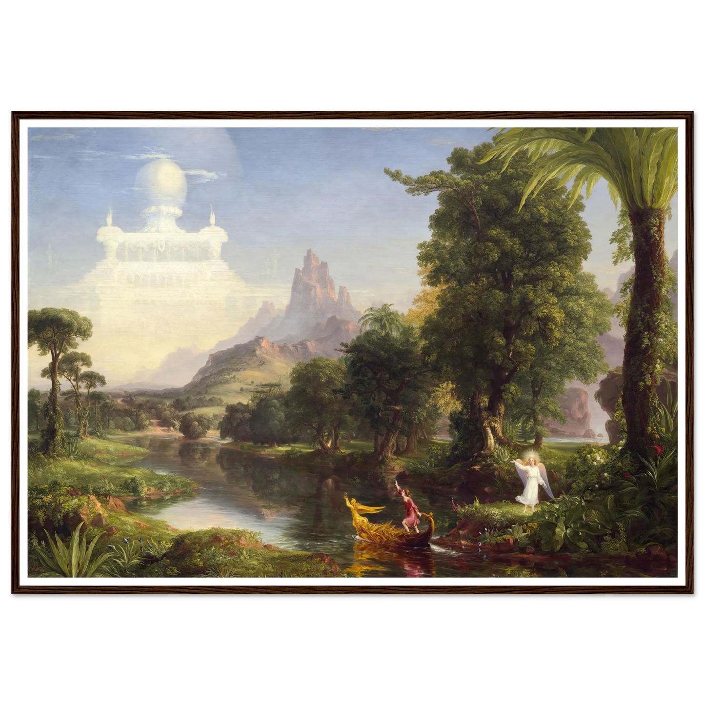 The Voyage of Life – Youth (1842) Art Print | Thomas Cole - Framed Poster - 30x40 cm / 12x16″ - Black frame
