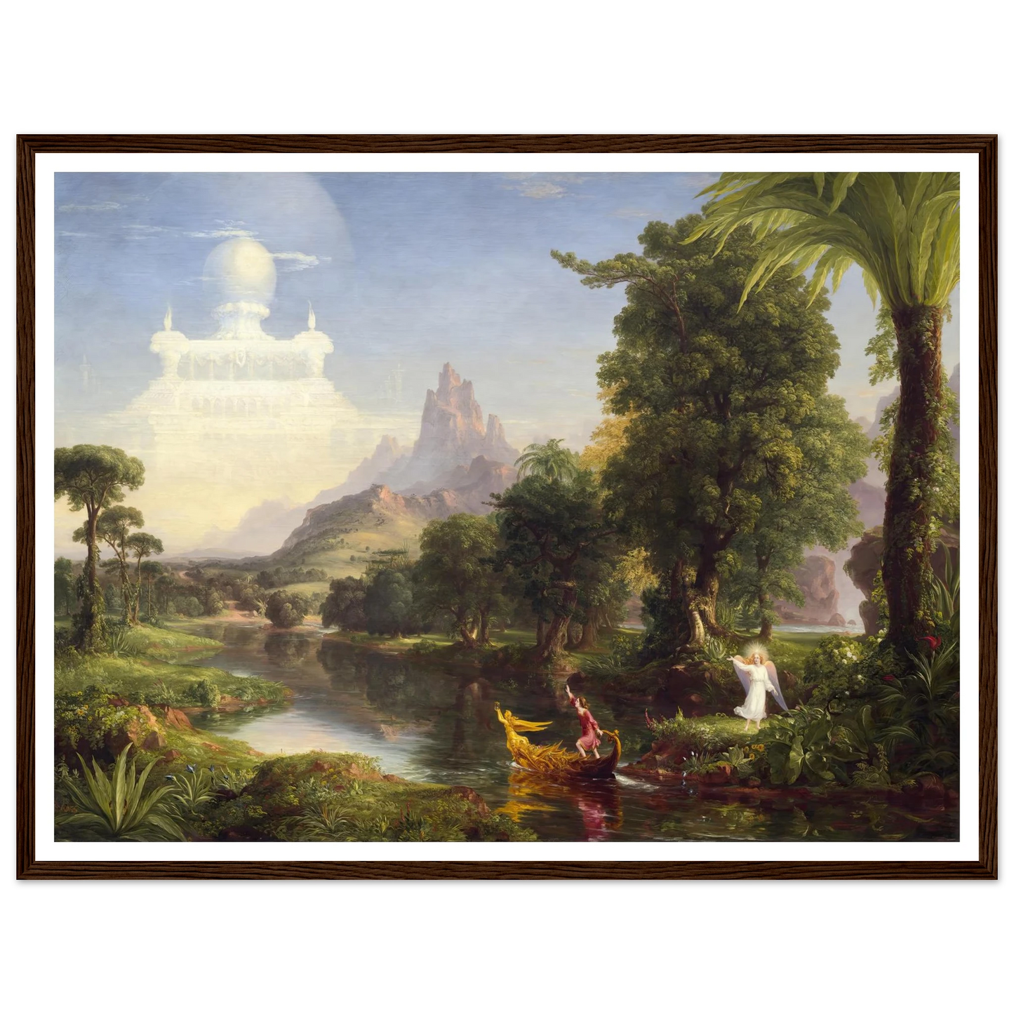 The Voyage of Life – Youth (1842) Art Print | Thomas Cole - Framed Poster - 30x40 cm / 12x16″ - Black frame