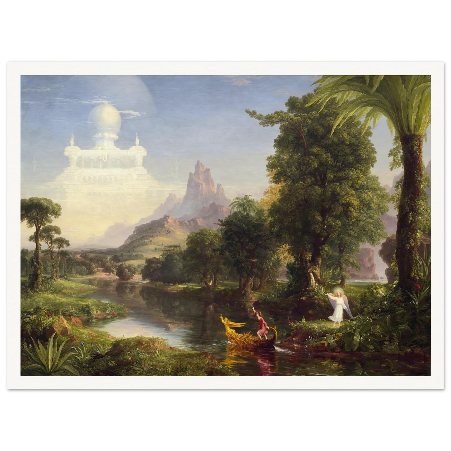 The Voyage of Life – Youth (1842) Art Print | Thomas Cole - Framed Poster - 30x40 cm / 12x16″ - Black frame