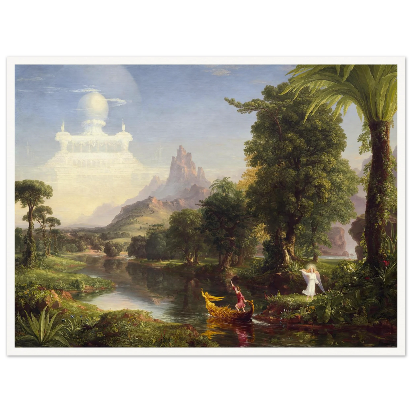 The Voyage of Life – Youth (1842) Art Print | Thomas Cole - Framed Poster - 30x40 cm / 12x16″ - Black frame