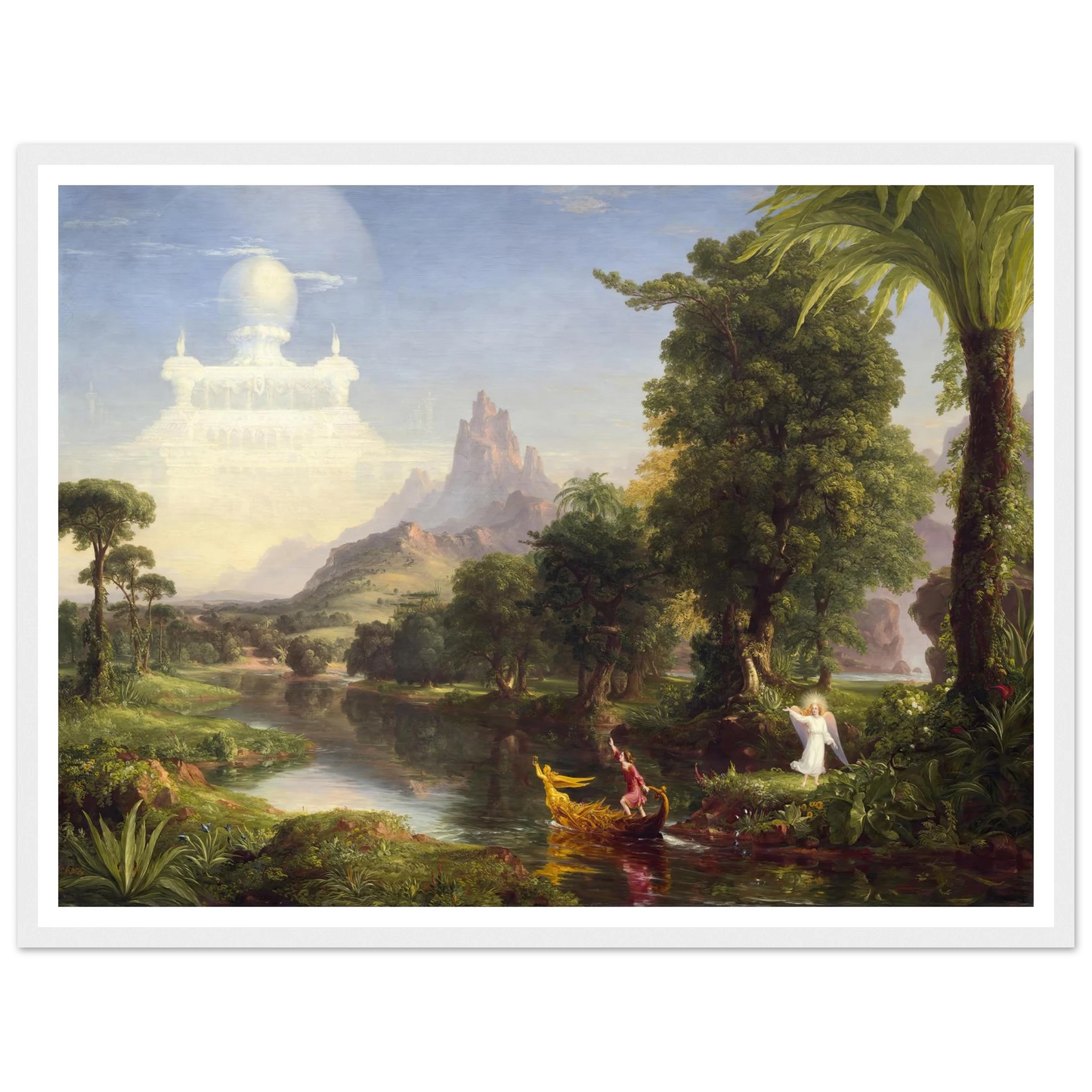 The Voyage of Life – Youth (1842) Art Print | Thomas Cole - Framed Poster - 30x40 cm / 12x16″ - Black frame