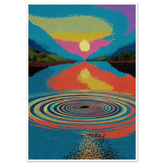 The Well of Infinity - Framed Poster - 30x40 cm / 12x16″ - Black frame