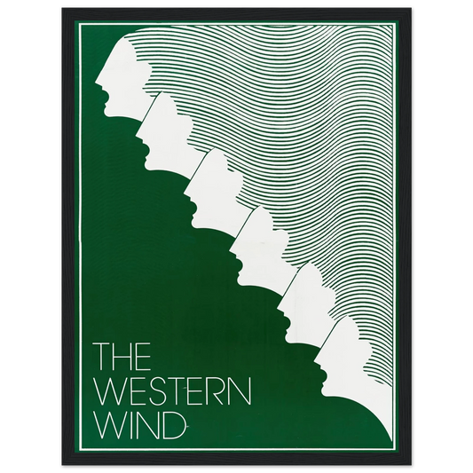 The Western Wind Art Print | US Information Agency - Framed Poster - 30x40 cm / 12x16″ - Black frame