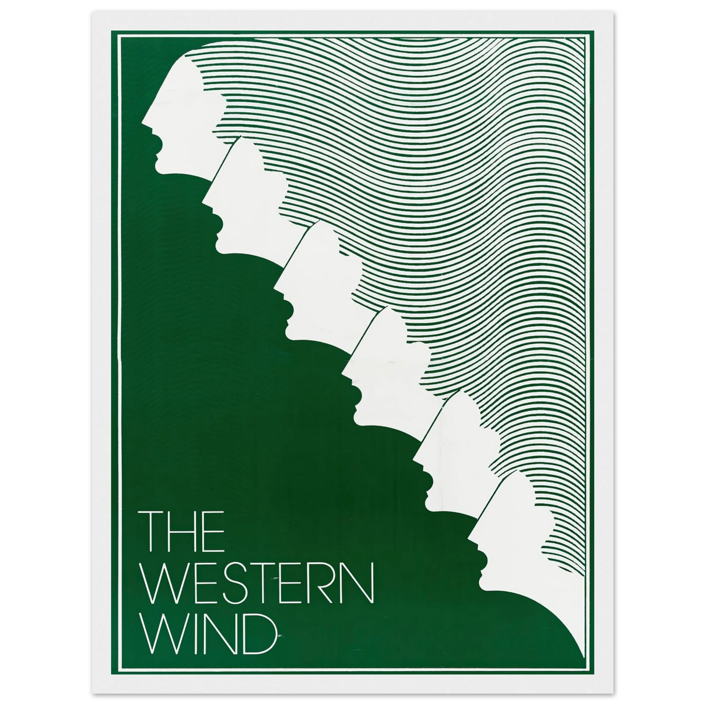 The Western Wind Art Print | US Information Agency - Framed Poster - 30x40 cm / 12x16″ - Black frame