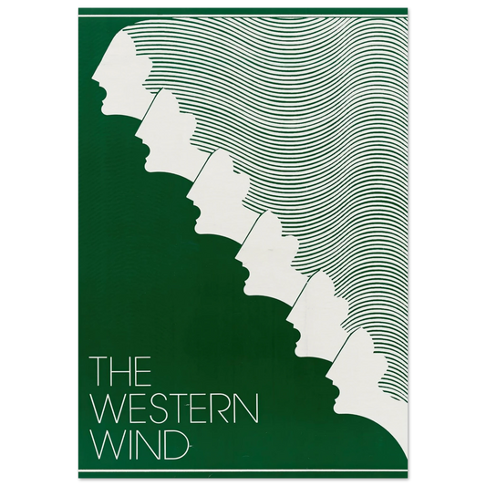 The Western Wind Art Print | US Information Agency - Framed Poster - 30x40 cm / 12x16″ - Black frame