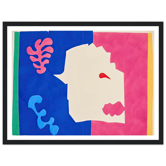 The wolf (1947) Art Print | Henri Matisse - Framed Poster - 30x40 cm / 12x16″ - Black frame