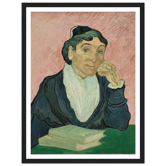 The Woman from Arles (1890) Art Print | Vincent van Gogh - Framed Poster - 30x40 cm / 12x16″ - Black frame