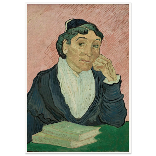 The Woman from Arles (1890) Art Print | Vincent van Gogh - Framed Poster - 30x40 cm / 12x16″ - Black frame
