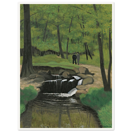 The Woods Of Boulogne (1921) Art Print | Felix Vallotton - Framed Poster - 30x40 cm / 12x16″ - Black frame