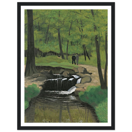 The Woods Of Boulogne (1921) Art Print | Felix Vallotton - Framed Poster - 30x40 cm / 12x16″ - Black frame