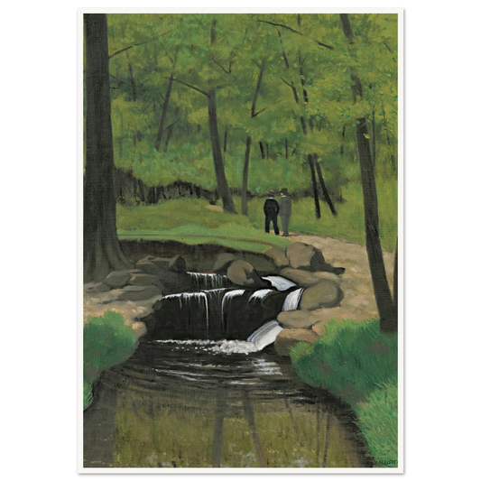 The Woods Of Boulogne (1921) Art Print | Felix Vallotton - Framed Poster - 30x40 cm / 12x16″ - Black frame