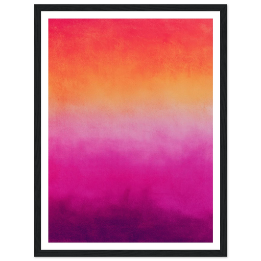 Thermal Layers - Framed Poster - 30x40 cm / 12x16″ - Black frame