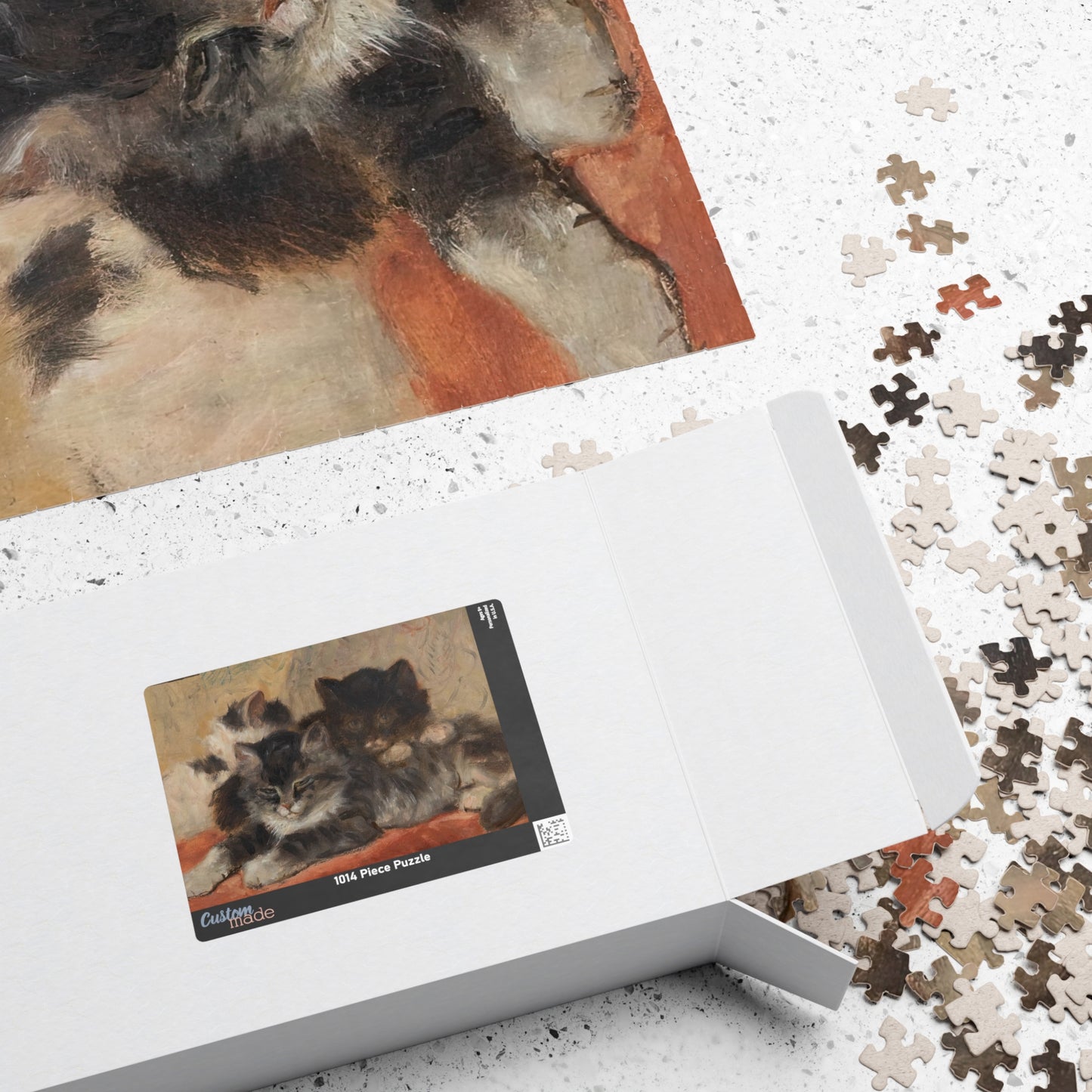 Three Cats Puzzle | Henriette Ronner - - 1014 pcs (Horizontal) - 
