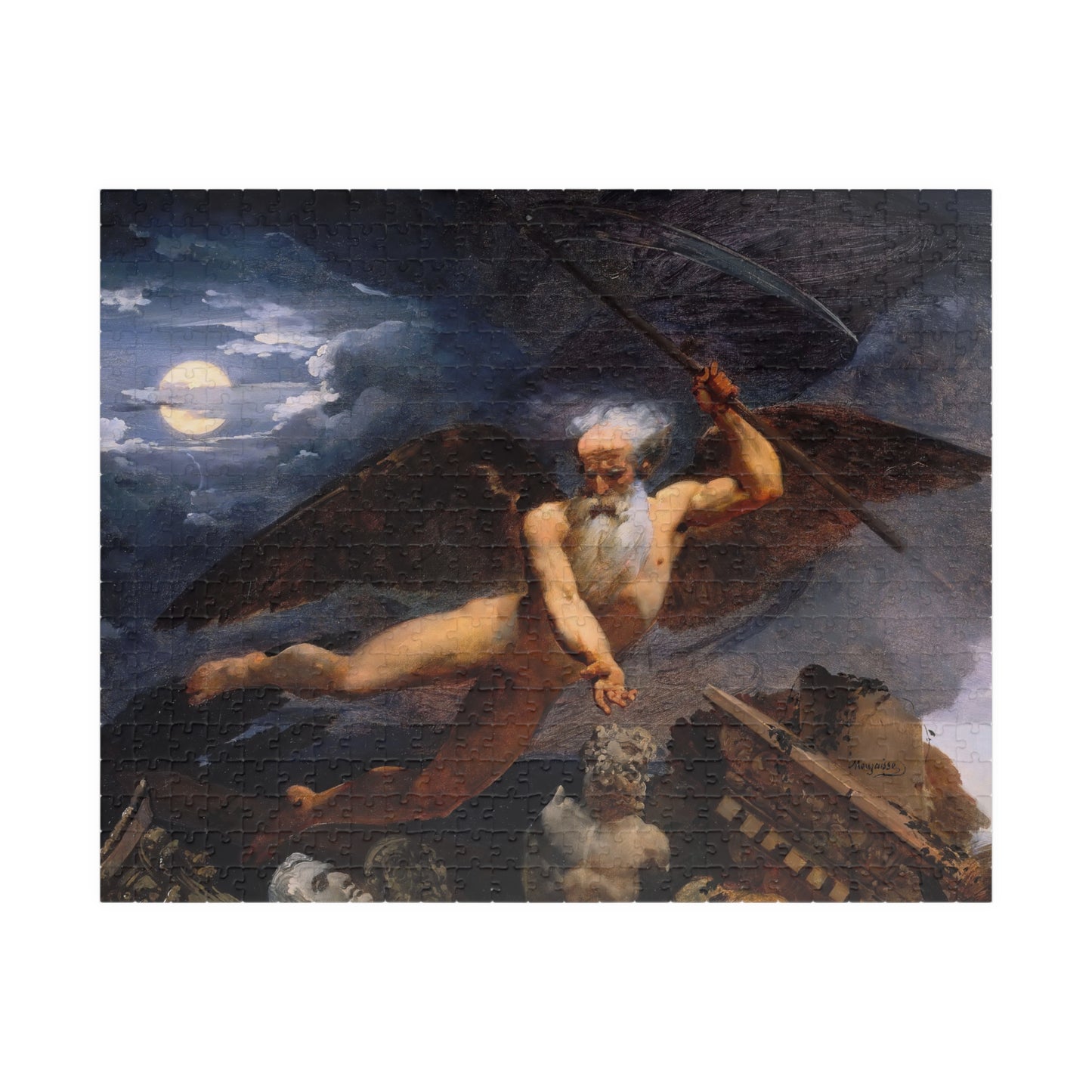 Time displays ruins and masterpieces Puzzle | Jean-Baptiste Mauzaisse - - 252 pcs (Horizontal) - 