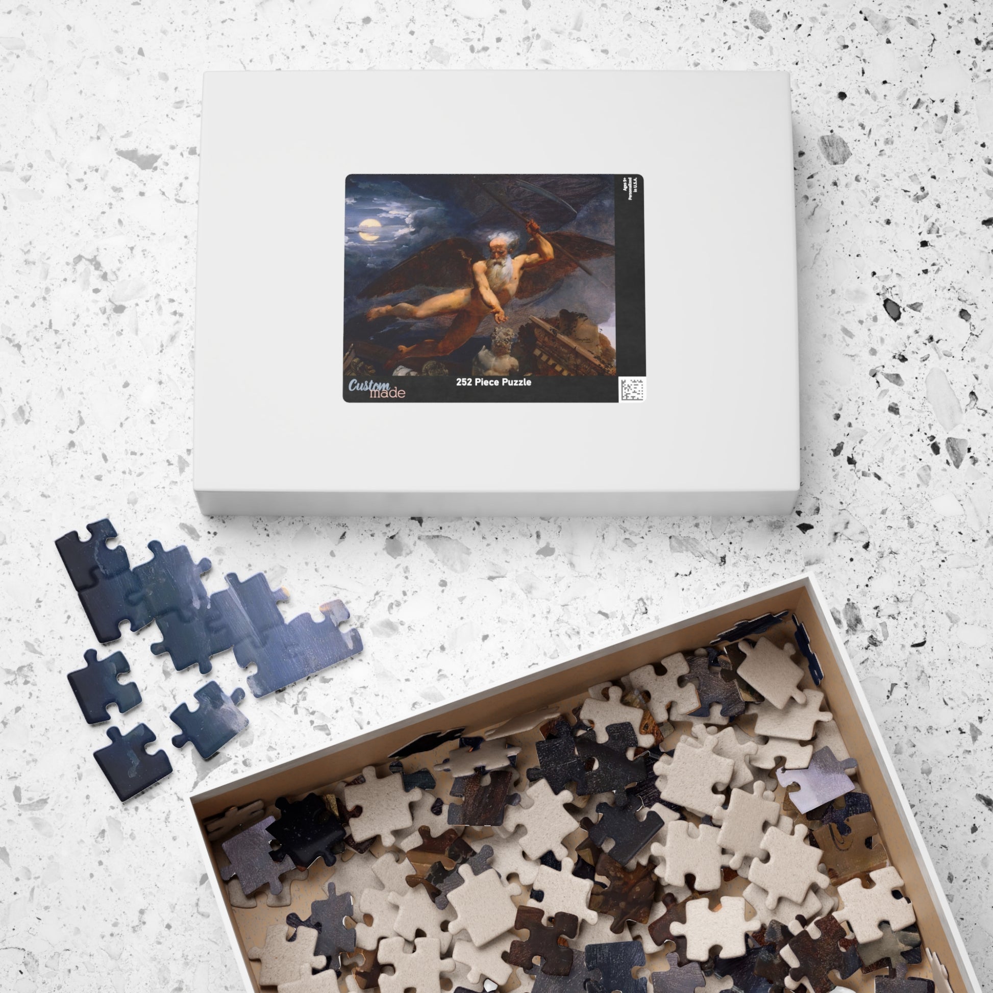 Time displays ruins and masterpieces Puzzle | Jean-Baptiste Mauzaisse - - 252 pcs (Horizontal) - 