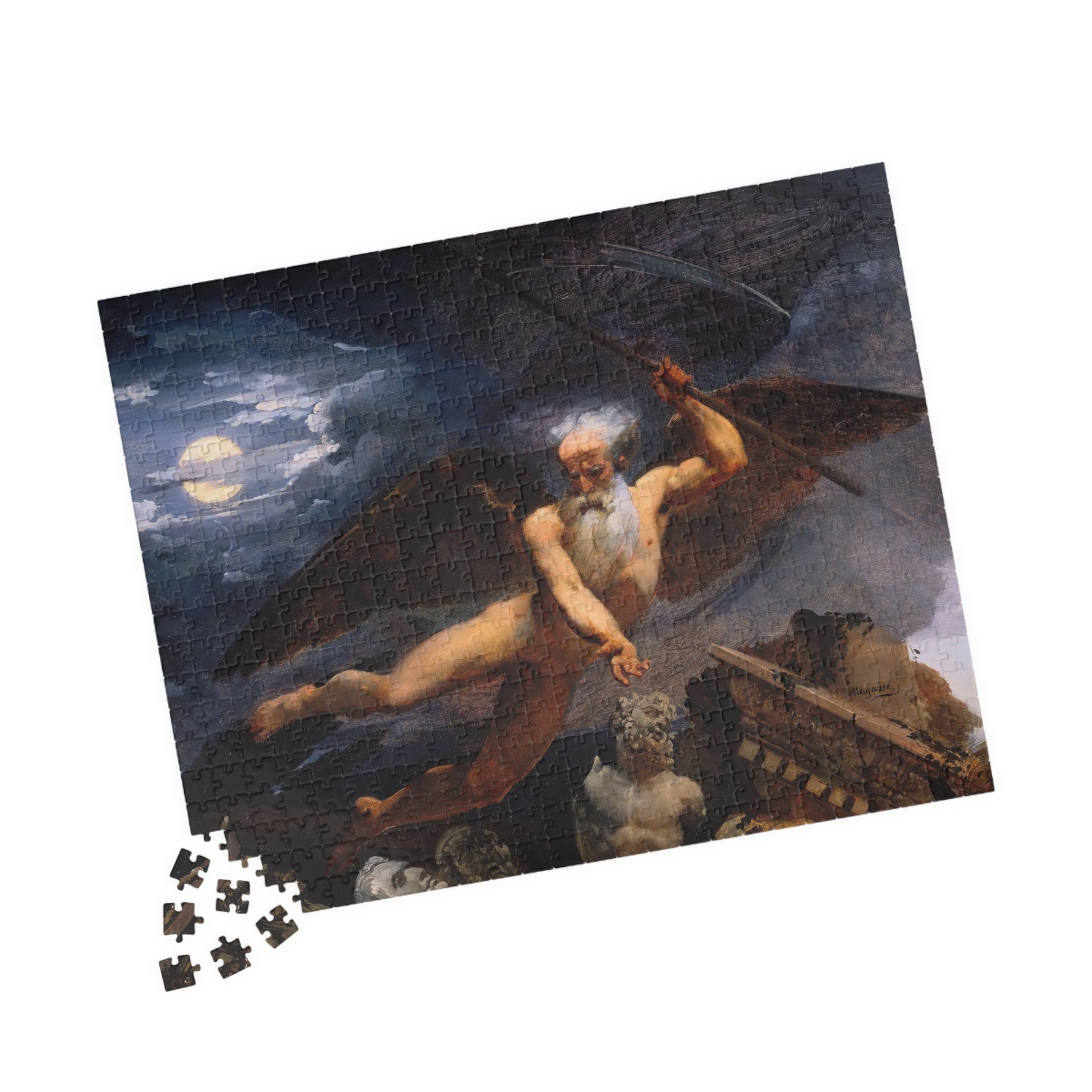 Time displays ruins and masterpieces Puzzle | Jean-Baptiste Mauzaisse - - 252 pcs (Horizontal) - 