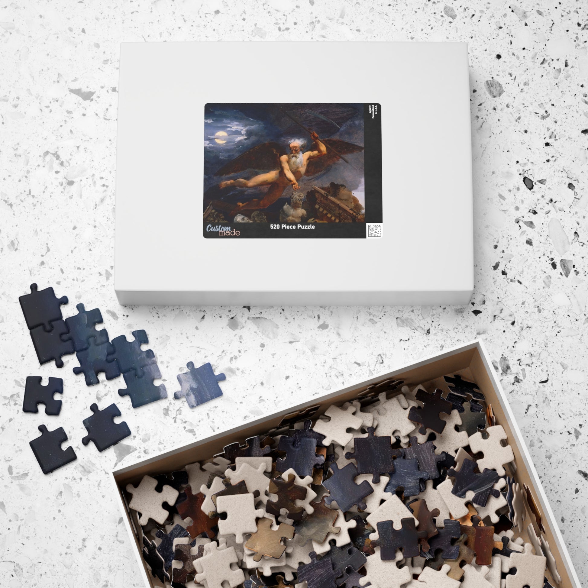 Time displays ruins and masterpieces Puzzle | Jean-Baptiste Mauzaisse - - 252 pcs (Horizontal) - 