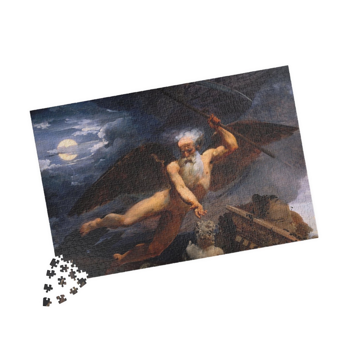 Time displays ruins and masterpieces Puzzle | Jean-Baptiste Mauzaisse - - 252 pcs (Horizontal) - 
