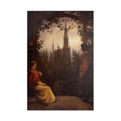 Tonnelle à Greifswald Puzzle | Caspar David Friedrich - - 252 pcs (Vertical) - 