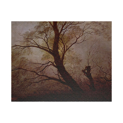 Trees in the moonlight Puzzle | Caspar David Friedrich - - 252 pcs (Horizontal) - 