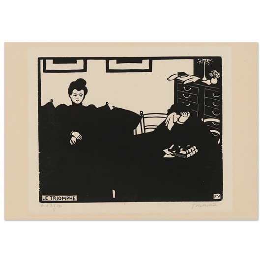 Triumph (Le Triomphe) (1898) Art Print | Felix Vallotton - Framed Poster - 30x40 cm / 12x16″ - Black frame
