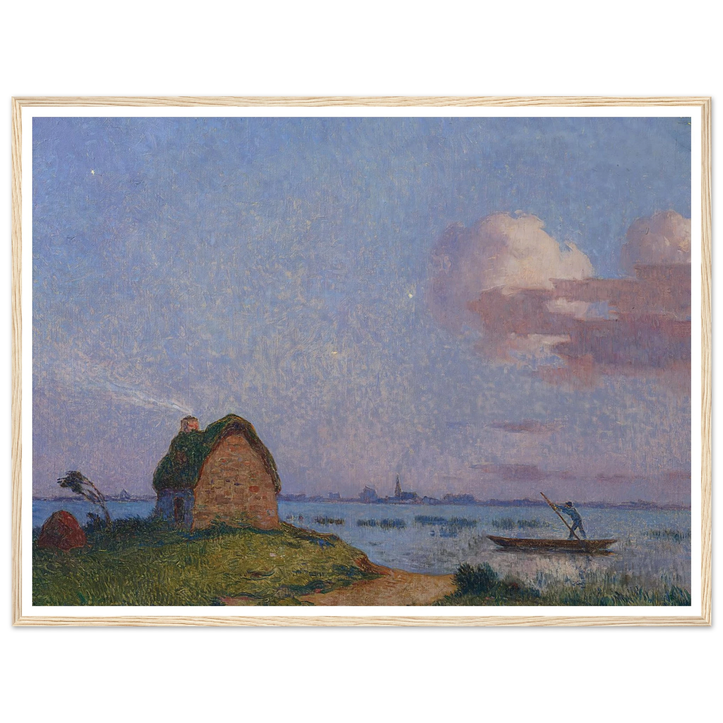 Twilight in Briere Art Print | Ferdinand du Puigaudeau - Framed Poster - 30x40 cm / 12x16″ - Black frame