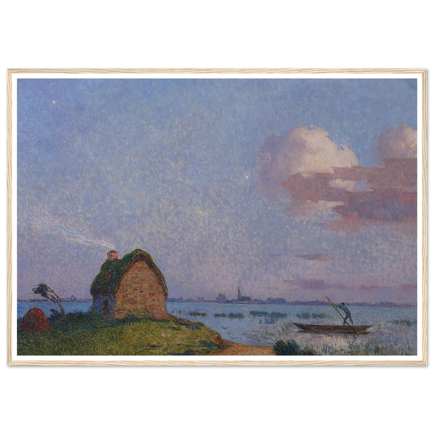 Twilight in Briere Art Print | Ferdinand du Puigaudeau - Framed Poster - 30x40 cm / 12x16″ - Black frame