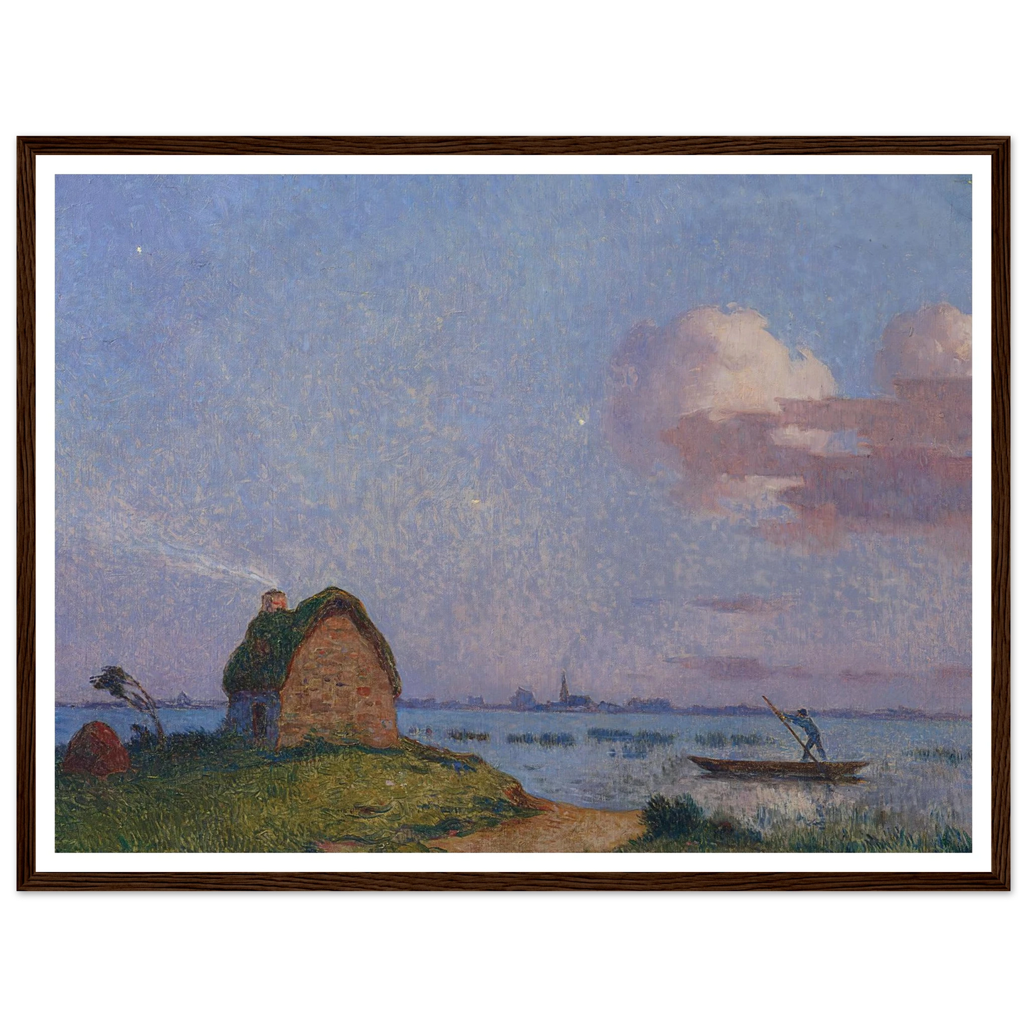 Twilight in Briere Art Print | Ferdinand du Puigaudeau - Framed Poster - 30x40 cm / 12x16″ - Black frame